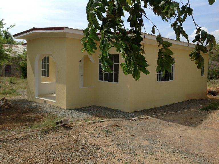 a house and closeup of tree branch