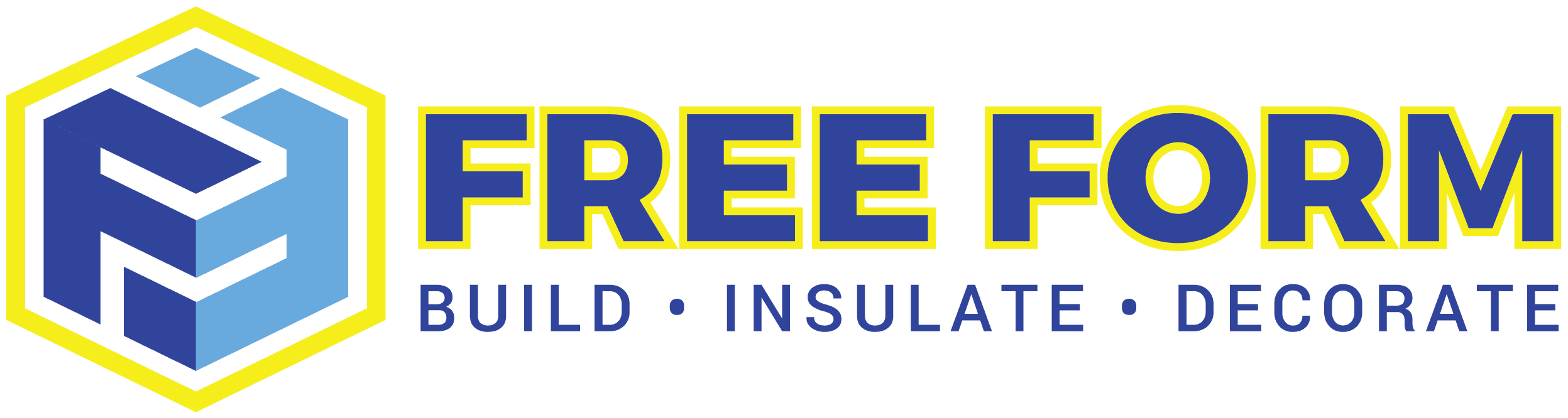 Free Form logo with "Build Insulate Decorate" slogan.